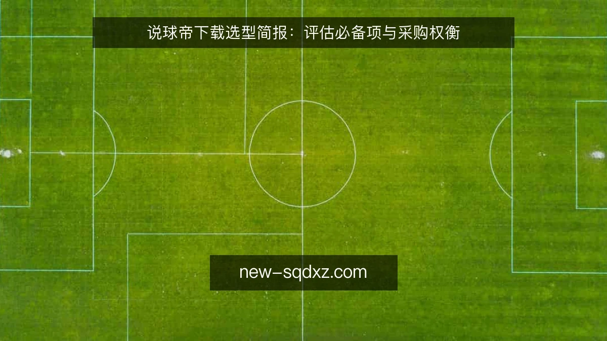 说球帝下载选型简报:评估必备项与采购权衡