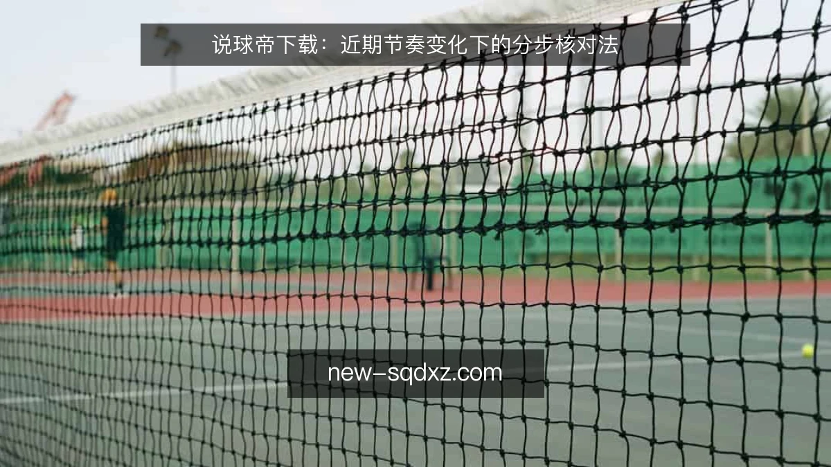 说球帝下载：近期节奏变化下的分步核对法